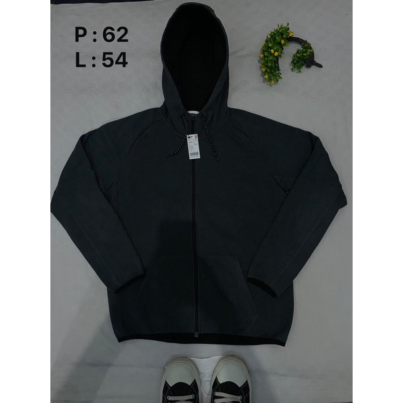 ZIPPER HOODIE GU GREY