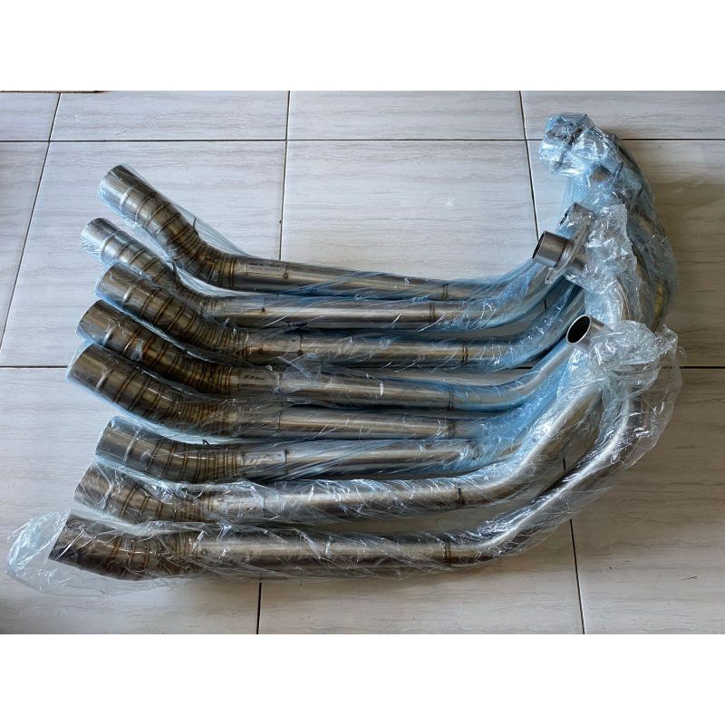 Leheran knalpot leher gl mp tiger dpj original diamater leher atas 38 mm rata inlet 50 mm paten bend