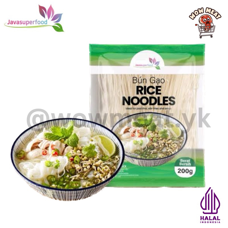 

Rice Noodle | Kwetiaw Mie Beras Vietnam | Pho Soup BUN GAO Halal 200 Gram