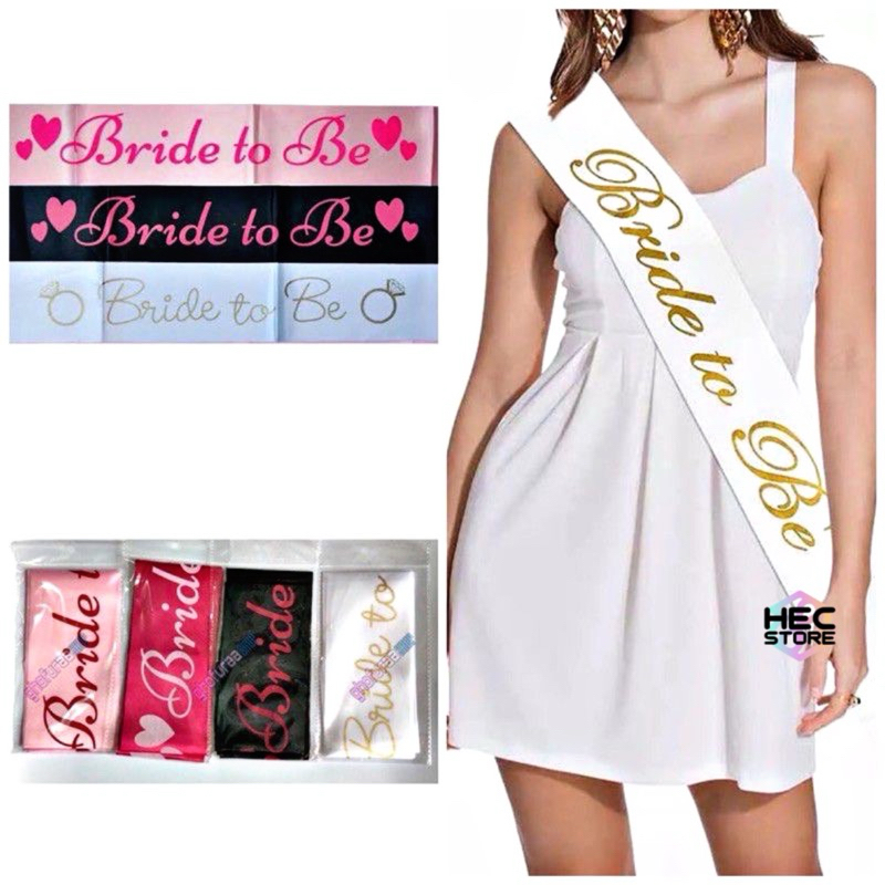 SELEMPANG BRIDE TO BE | SASH BRIDAL SHOWER | SELEMPANG ACARA BRIDAL