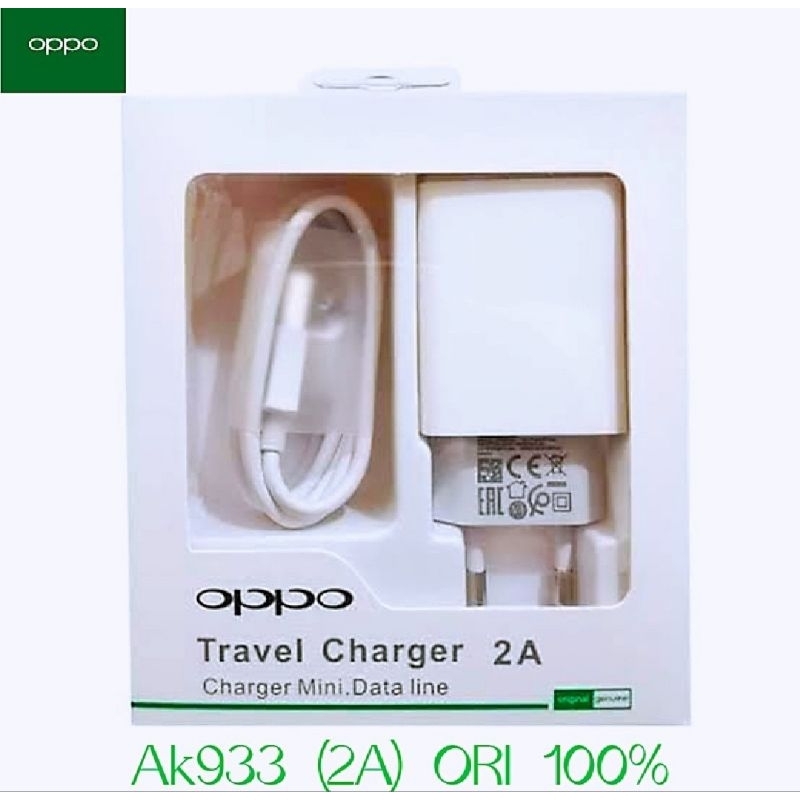 Charger OPPO A1k A11k A12 A15 A15s A16e A16k A17 A17k A31 A3s A5s A7 F5 F7 Youth F9 ORI MICRO USB 2A
