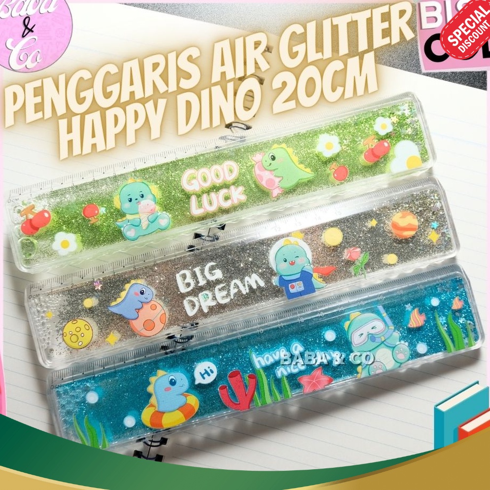 

KILAT PENGGARIS DINO PENGGARIS AIR GLITTER 2cm DINO LUCU UNIK MURAH PENGGARIS 2cm MURAH GLITTER AIR DINO
