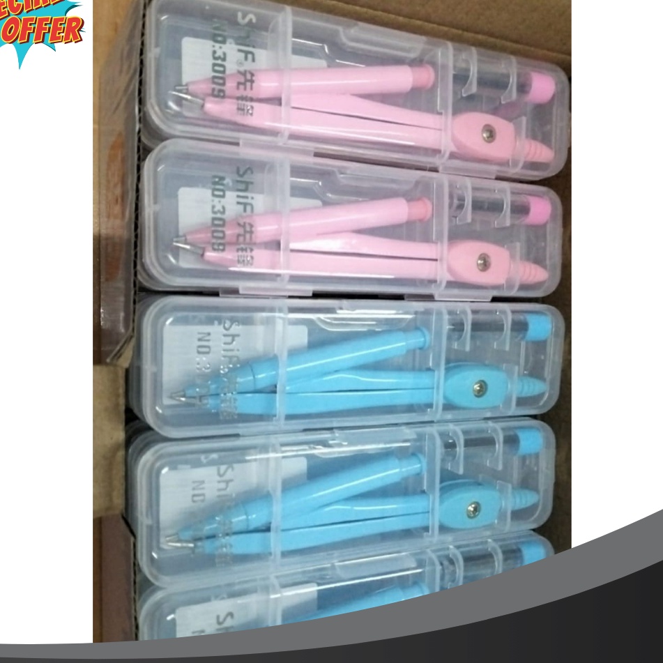 

EKSTRA PROMO Harga Grosir 1Dus24pcs Jangka Besi Warna Plus isi pensil DCS39