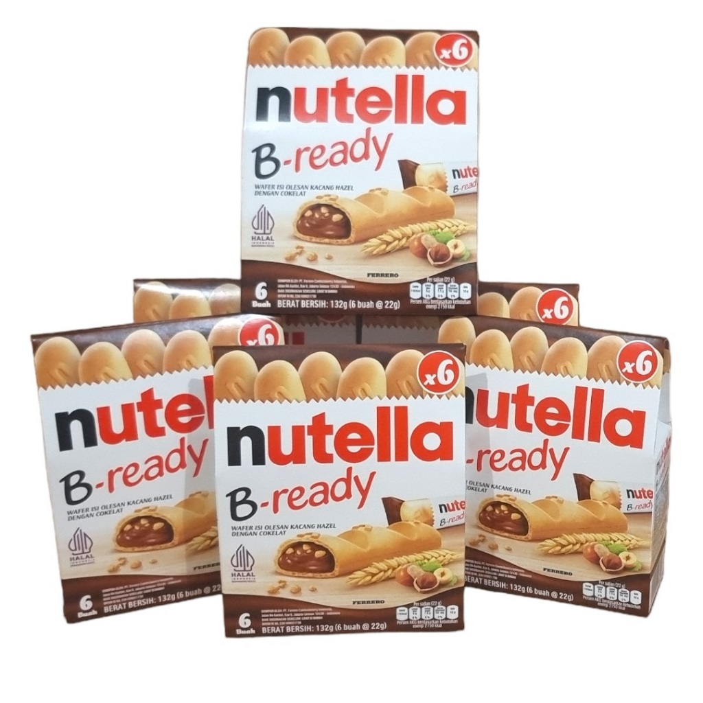 

Biskuit Nutella B-Ready Bready Be Ready Pack 132Gr 132 Gr isi 6 (Pack)