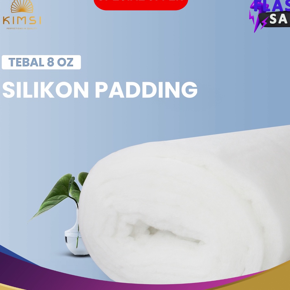 UNIK Silikon dacron padding lembaran tebal 8Oz meteran lebar 21 meter