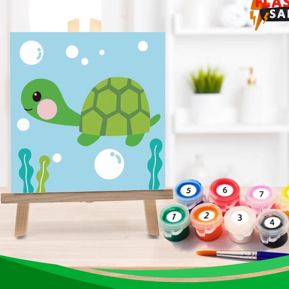 

PANAS BS Painting by Number Children Canvas Under the SeaSet Kanvas Lukis Anak Versi Hewan Laut