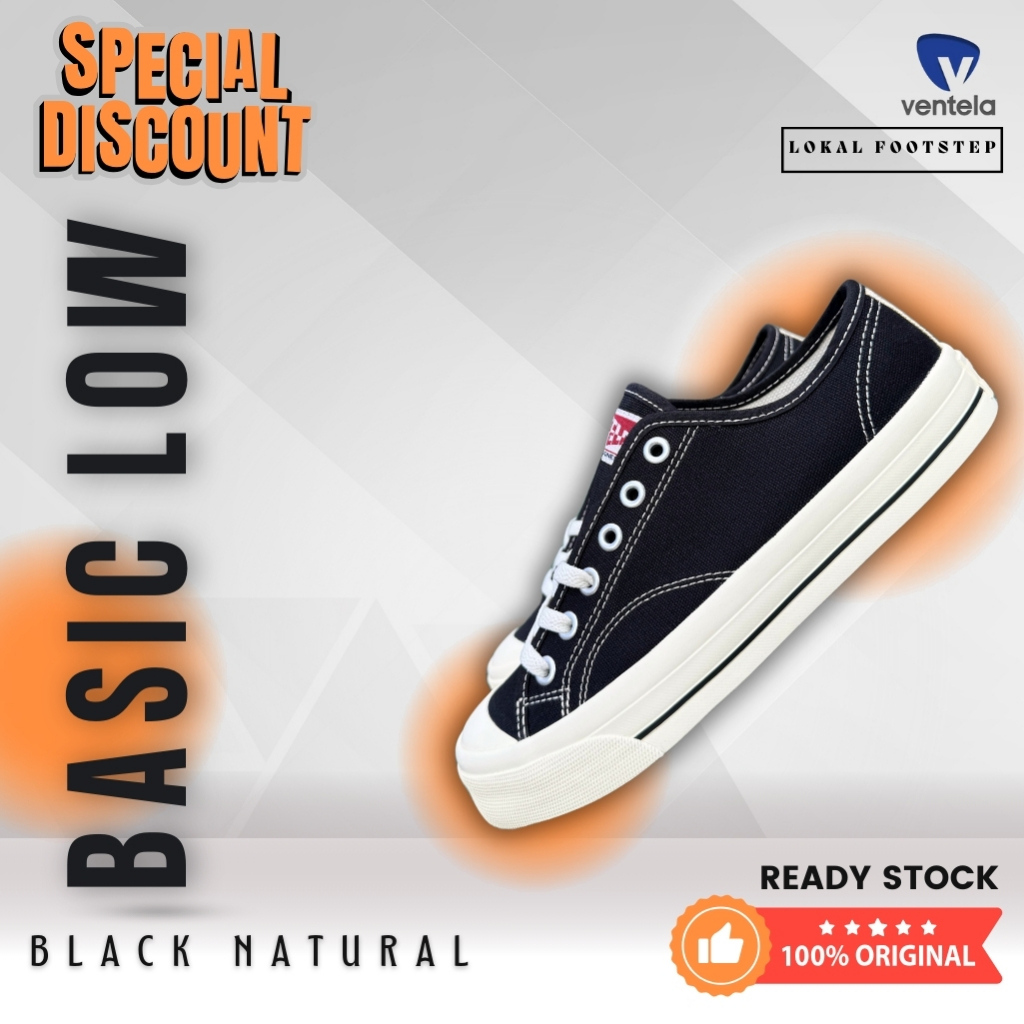 Ventela Basic Low Black Natural ORIGINAL