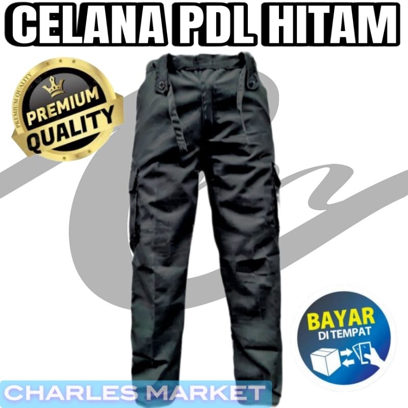 CELANA PDL HITAM PANJANG - CELANA PRIA PDL PANJANG MURAH - CELANA PDL POLOS