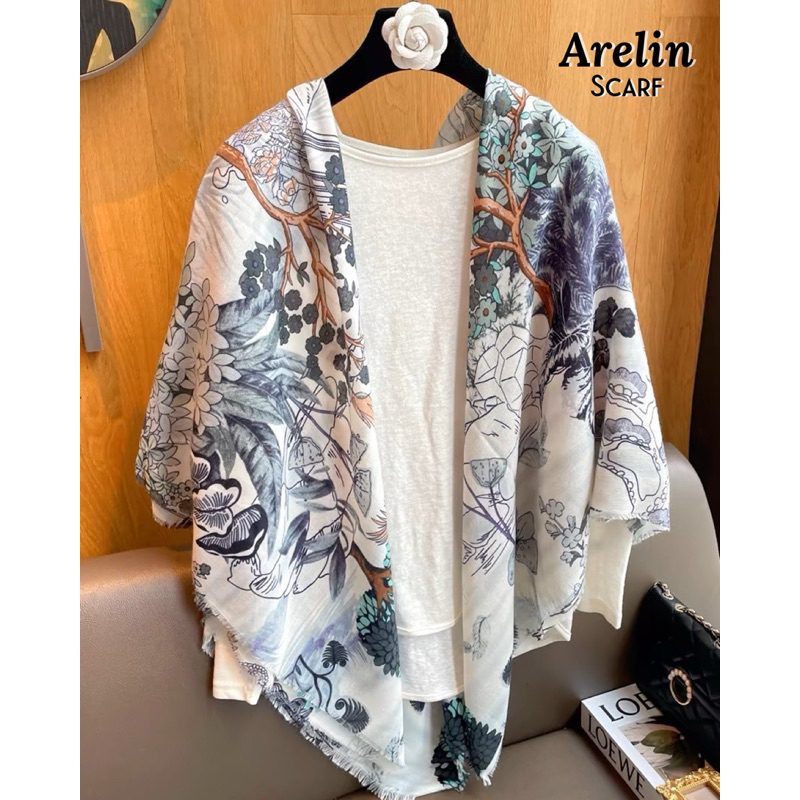 Hijab Segiempat Premium Arelin Scarf Kerudung Turki Syari