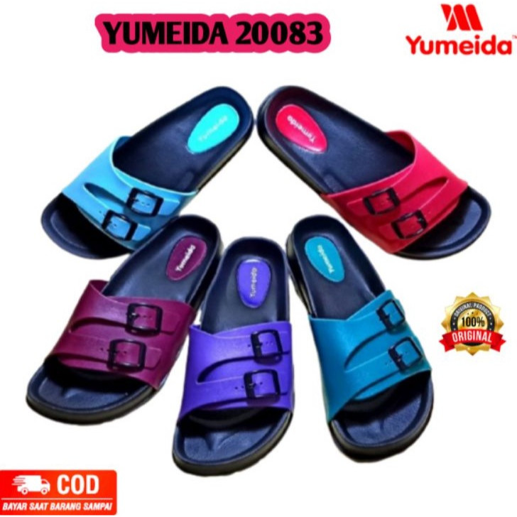 Sandal Slop Wanita Yumeida Sandal Slop Karet Wanita Yumeida