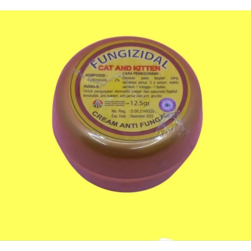 Fungizidal Cream Salep Obat Anti Jamur Kucing dan Kitten