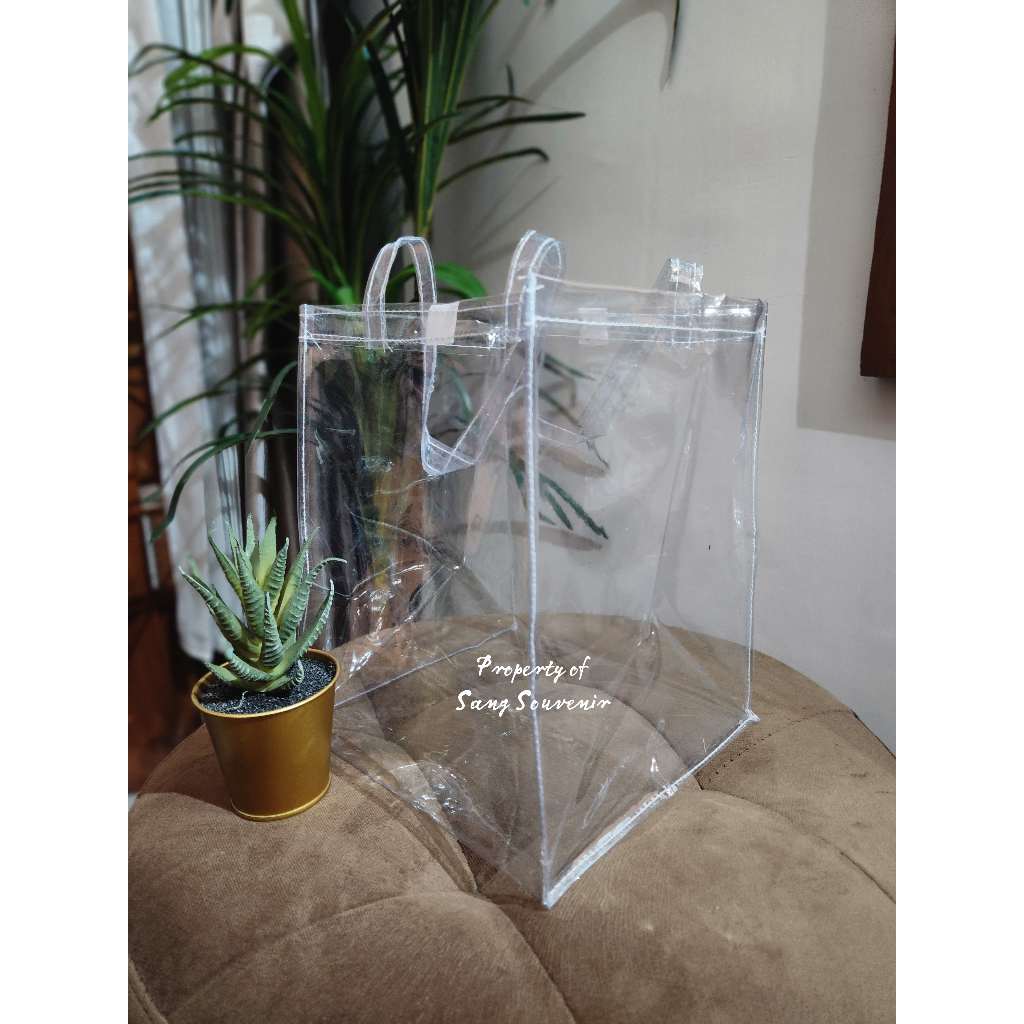 

(20x20x25) Tas Mika Transparant PREMIUM Hampers Goodie Bag Souvenir Muat Dus Khajatan