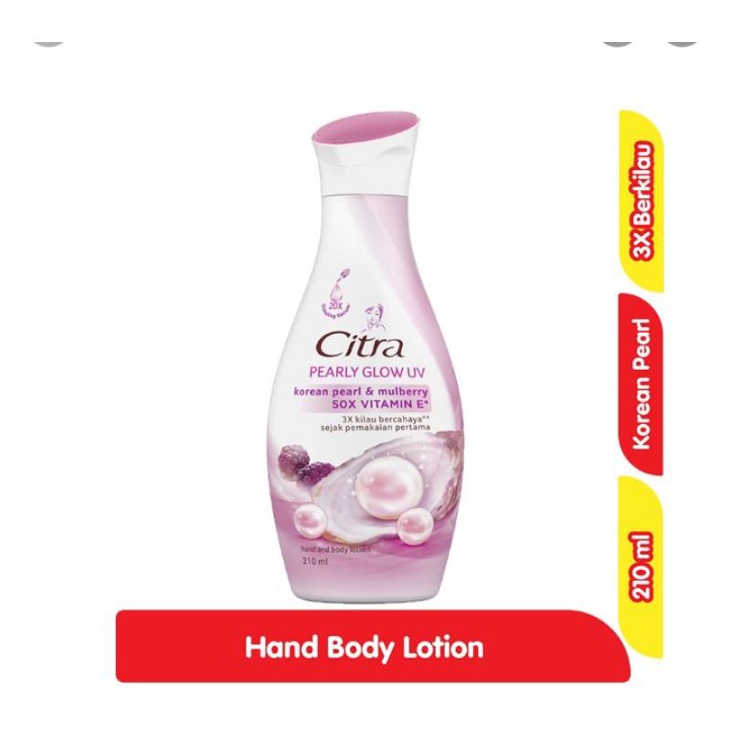 citra handbody sakura pearly white 210ml