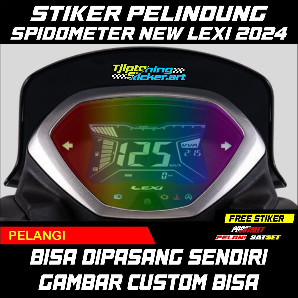 STIKER SPEEDOMETER TRANSPARAN LEXI 2024 - NEW LEXI - YAMAHA LEXI - STIKER PELINDUNG