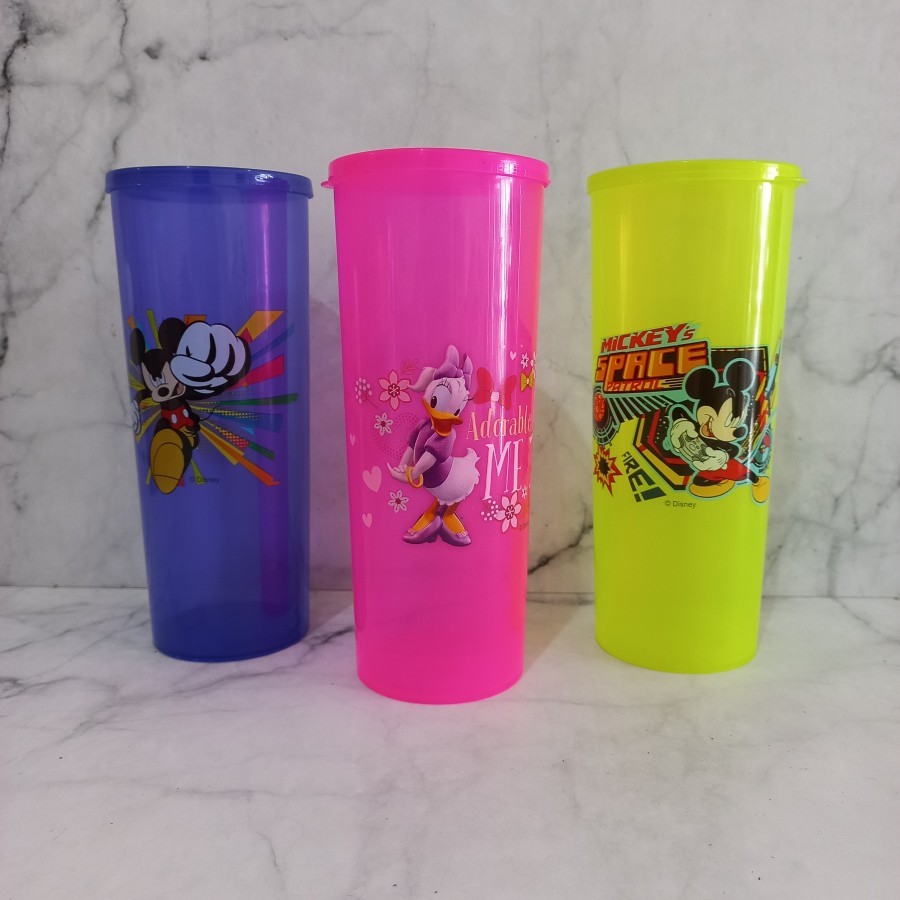 GROSIR 1 LUSIN ( 12 PCS)GELAS KAMI 450ML/GELAS MINUM TUTUP/TUMBLER/BOTOL MINUM ANAK/SOUVENIR ULANG T