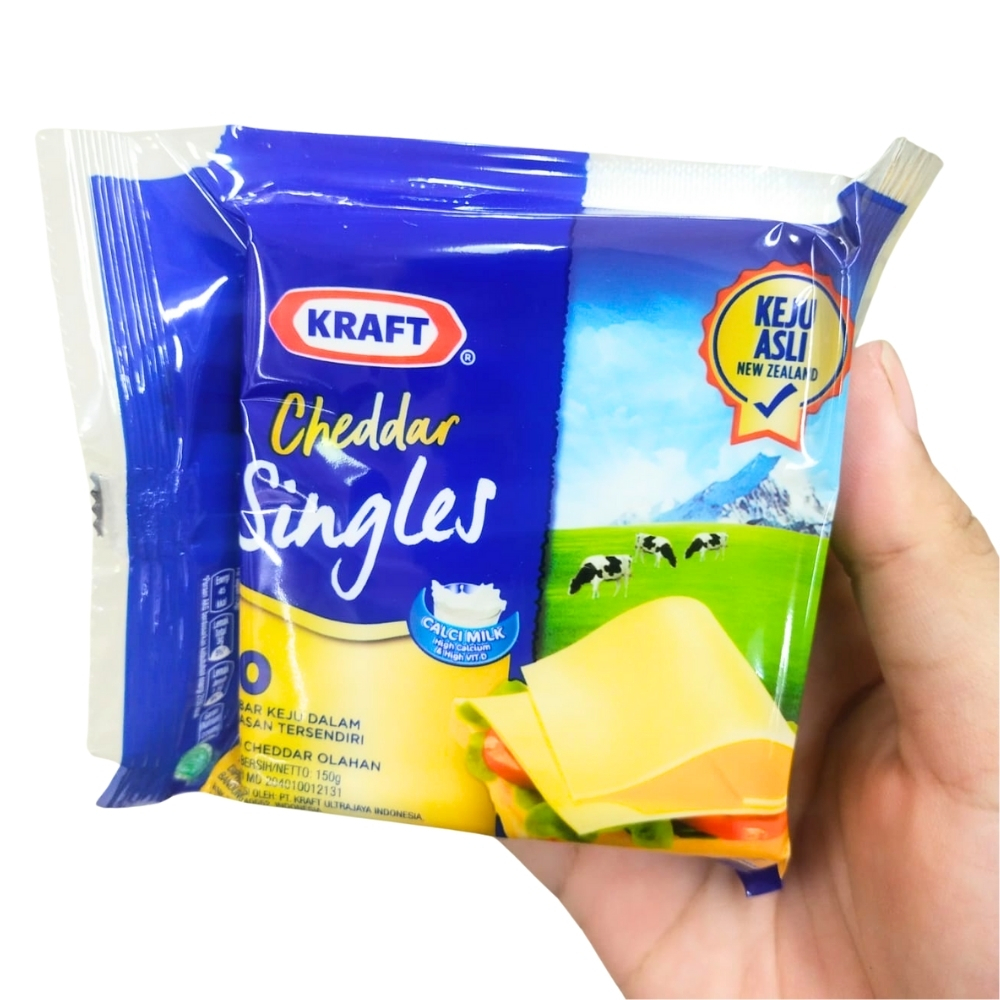

Keju Cheddar Singles 150gr Cheese dalam Kemasan isi 10 slices