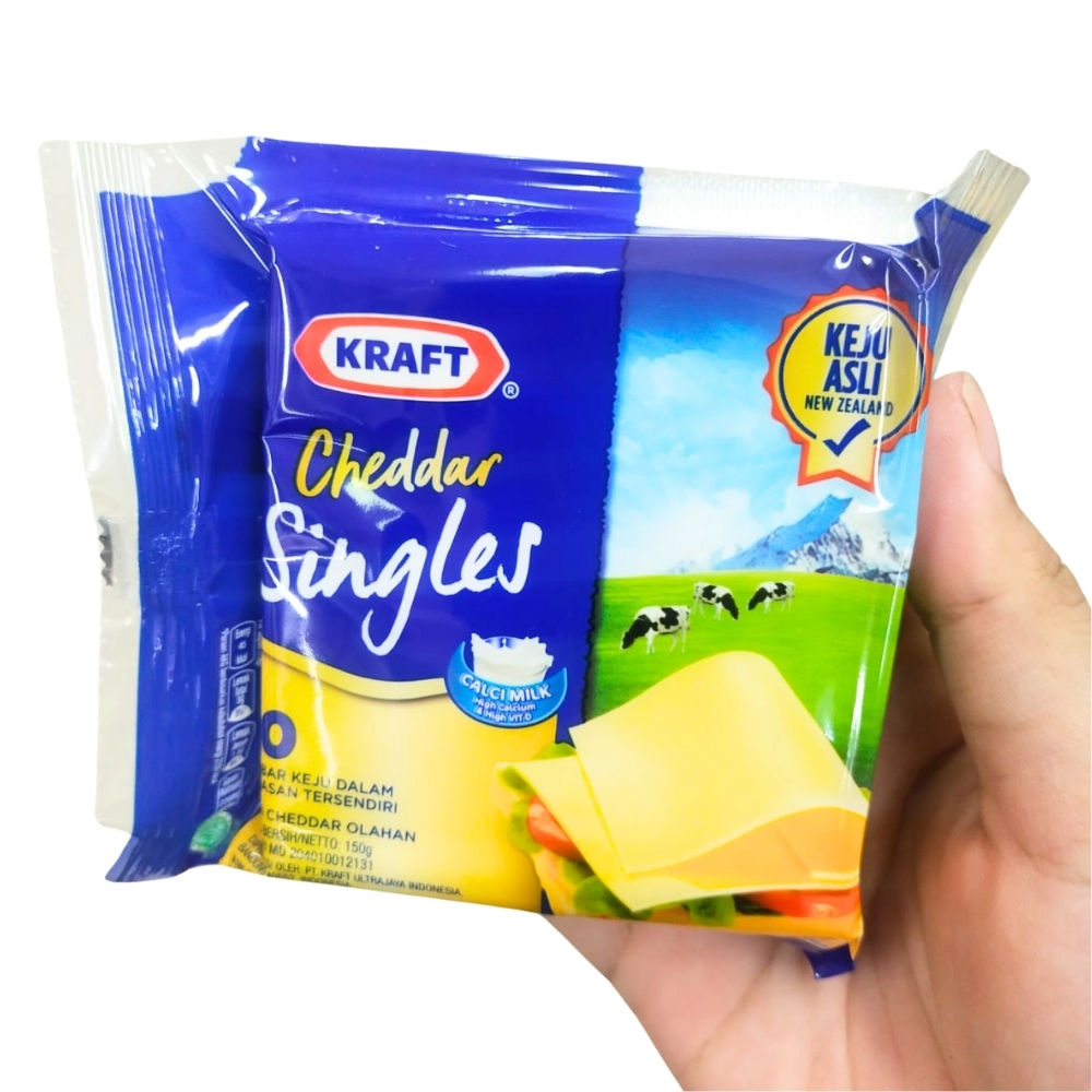 

Keju Cheddar Singles 150gr Cheese dalam Kemasan isi 10 slices