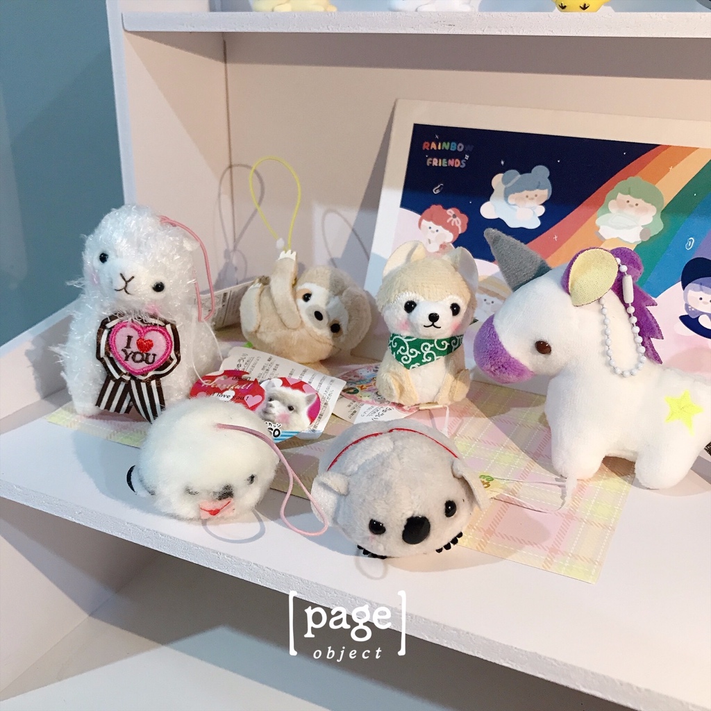 AMUSE Mini Edition 1 : Alpaca, Sloth, Koala, Shiba, Unicorn, Bird [New, New Tag] - Plush Doll Boneka