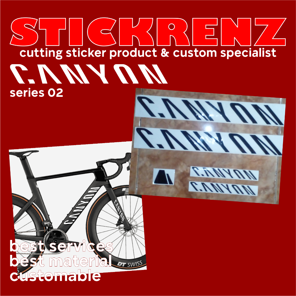 Cutting Sticker Stiker Frame Sepeda Roadbike MTB Canyon 02 Custom
