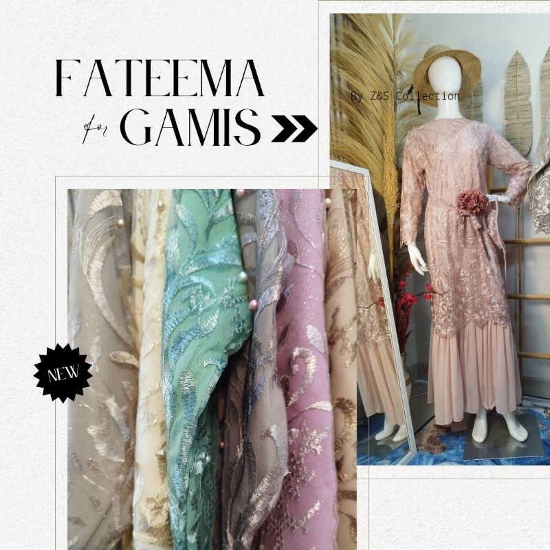 Cuci Gudang Bryan Fateema Gamis Kebaya Brukat Tille Mutiara LD XL 110 XXL JUMBO 120 BIGSIZE / Maxi D