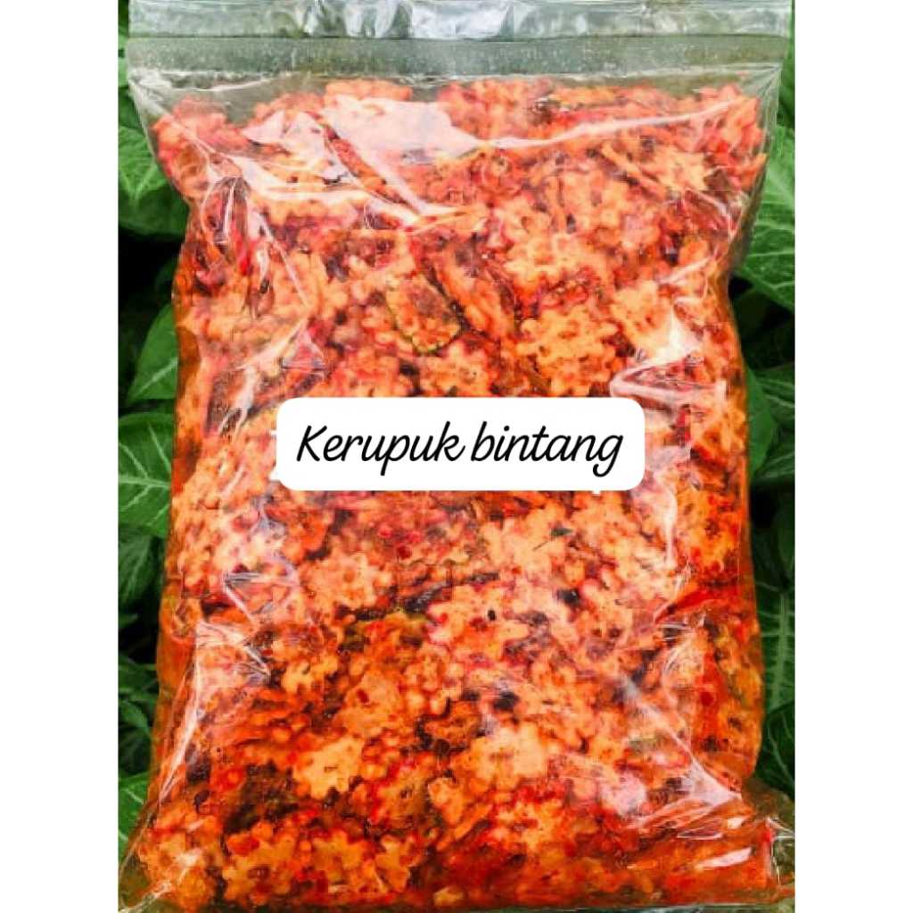 

seblak kerupuk bintang/sebring kerupuk bintang/kerupuk seblak bintang pedas daun jeruk bumbu melimpah