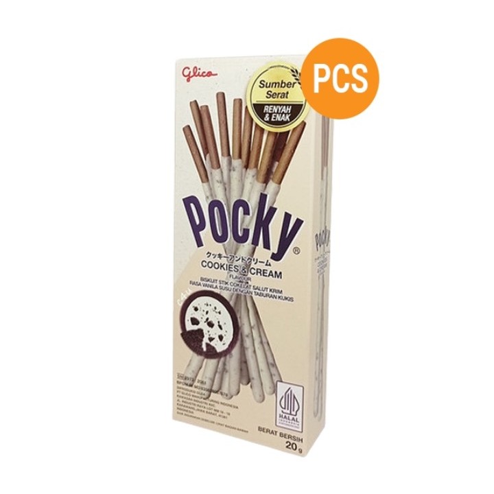 

Glico Pocky Mini Box Cookies & Cream 20 gr 1 Pack Isi 10 Pcs