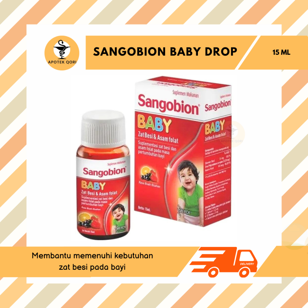 SANGOBION BABY DROP 30 ML/SUPLEMEN ZAT BESI UNTUK BAYI