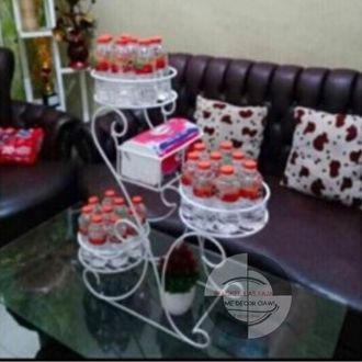 standing rak air minum kemasan minimalis bahan besi untuk lebaran