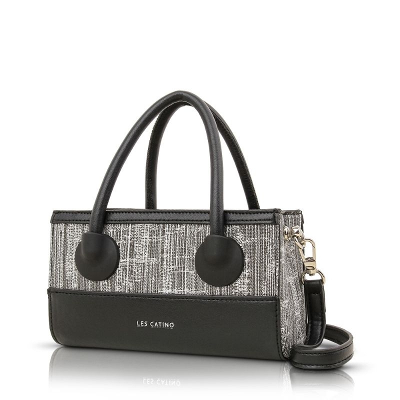 Tas Wanita Les Catino vash mini satchel hitam