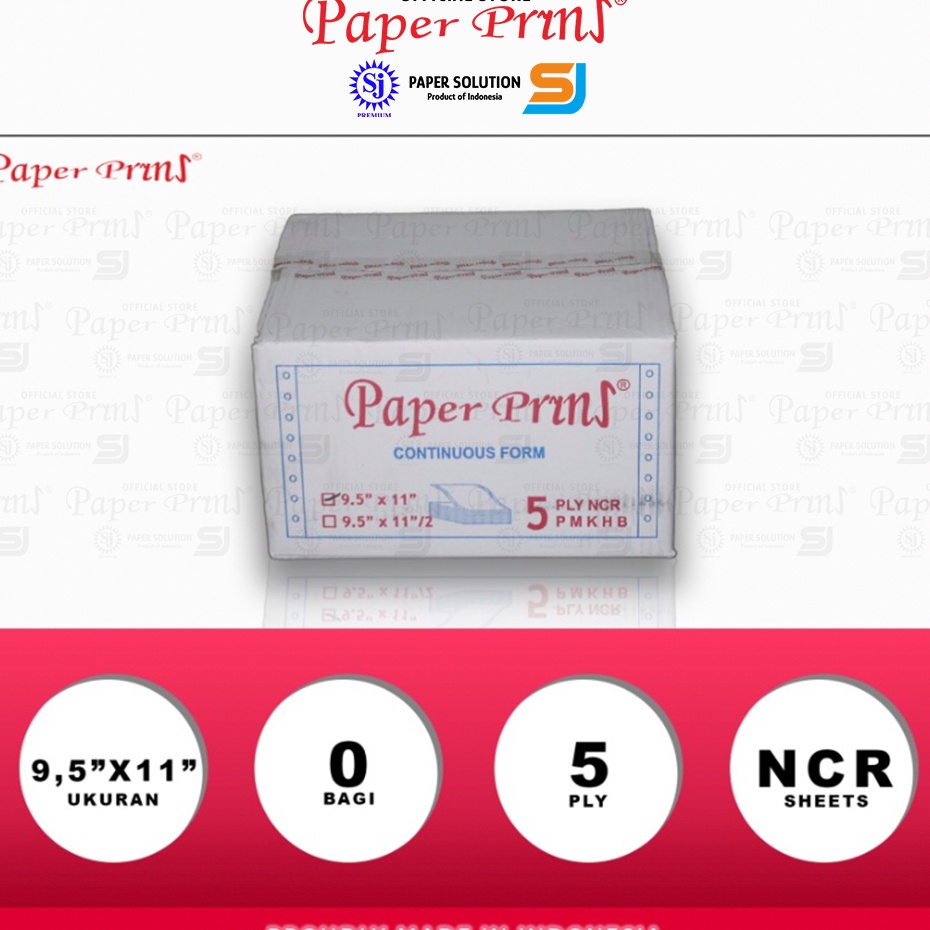 

Ready FP98Z Paperpryns Kertas Continuous Form 5PLY NCR 95 x 11 M34 Paling Popular