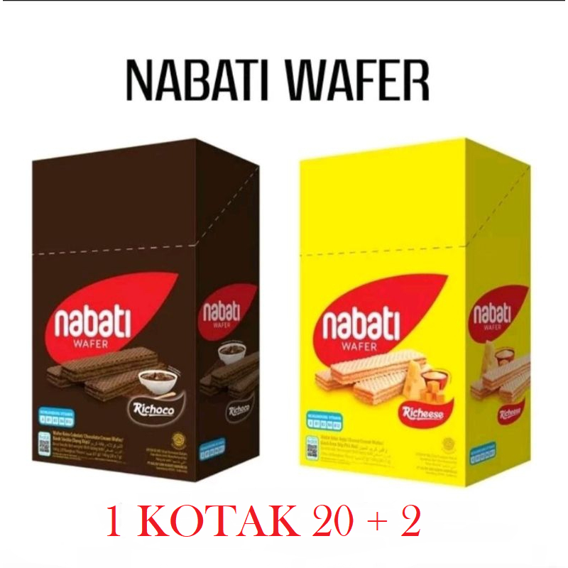 

[NABATI] Wafer 500-an 132 Gram (1 Box isi 20 + 2 Pcs)