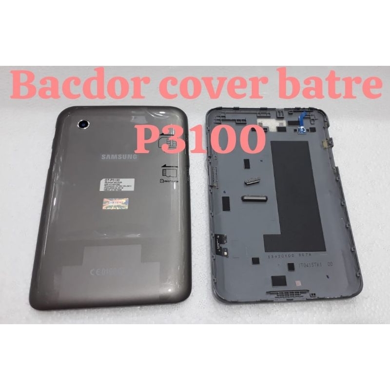 Backdoor Cover Batre Tutup Belakanf Sgh P3100 Grey Ready