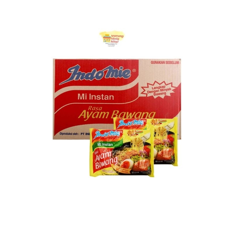 

Indomie mie instan rasa ayam bawang 1 dus isi 24 pcs