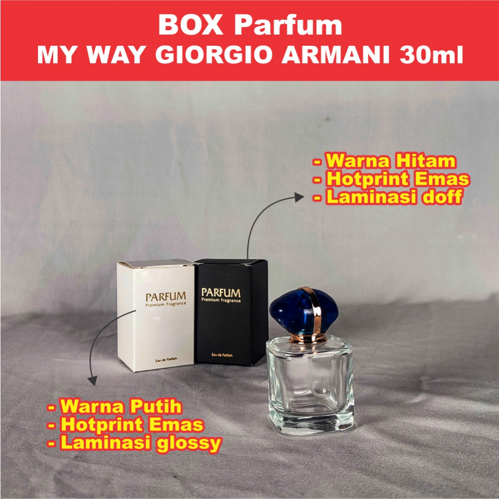 

Kemasan Kotak Parfum Box Parfum Kemasan Parfum 30 ml model My Way Armani