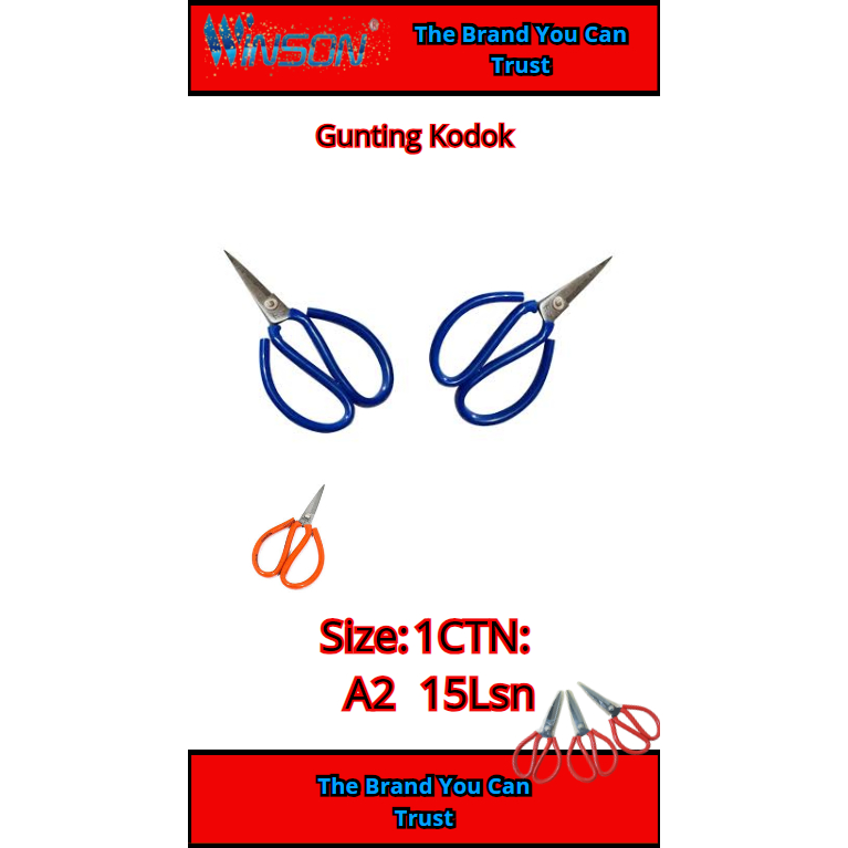 

GUNTING KODOK - Gunting Potong Seng Kertas / Gunting / Gunting kain / gunting kodok / gunting warna-warni / gunting seng - Winson