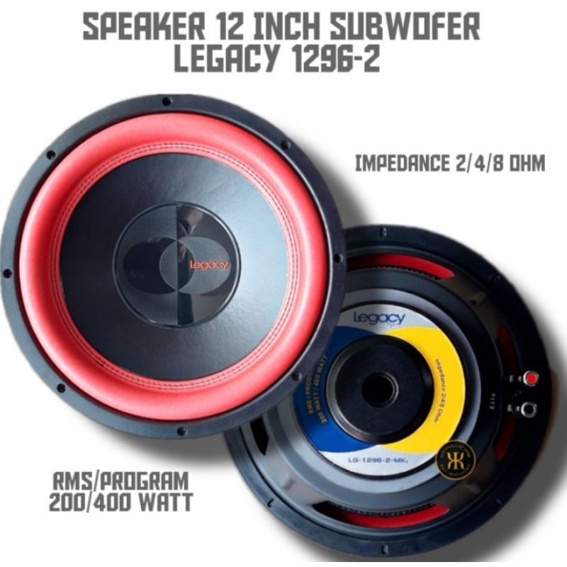 Speaker Subwofer 12 Inch Legacy LG 1296-2