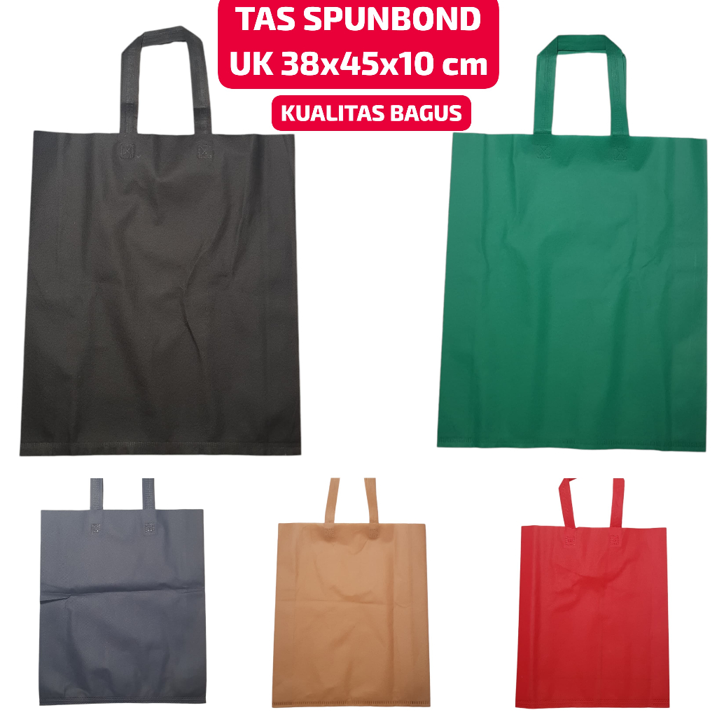 

(ES) E69572 Goodie bag Tali | Tas Spunbond Kain | Tas Hampers 38x45x10 cm