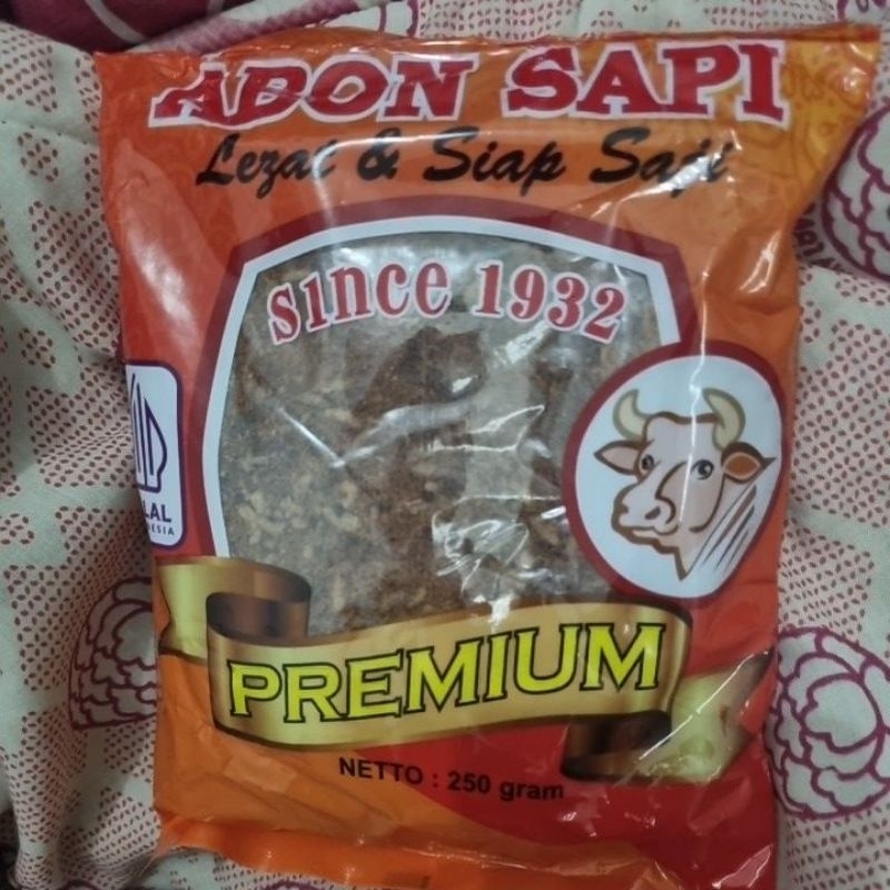 

Abon sapi merk 32 Kemasan Baru Logo Halal