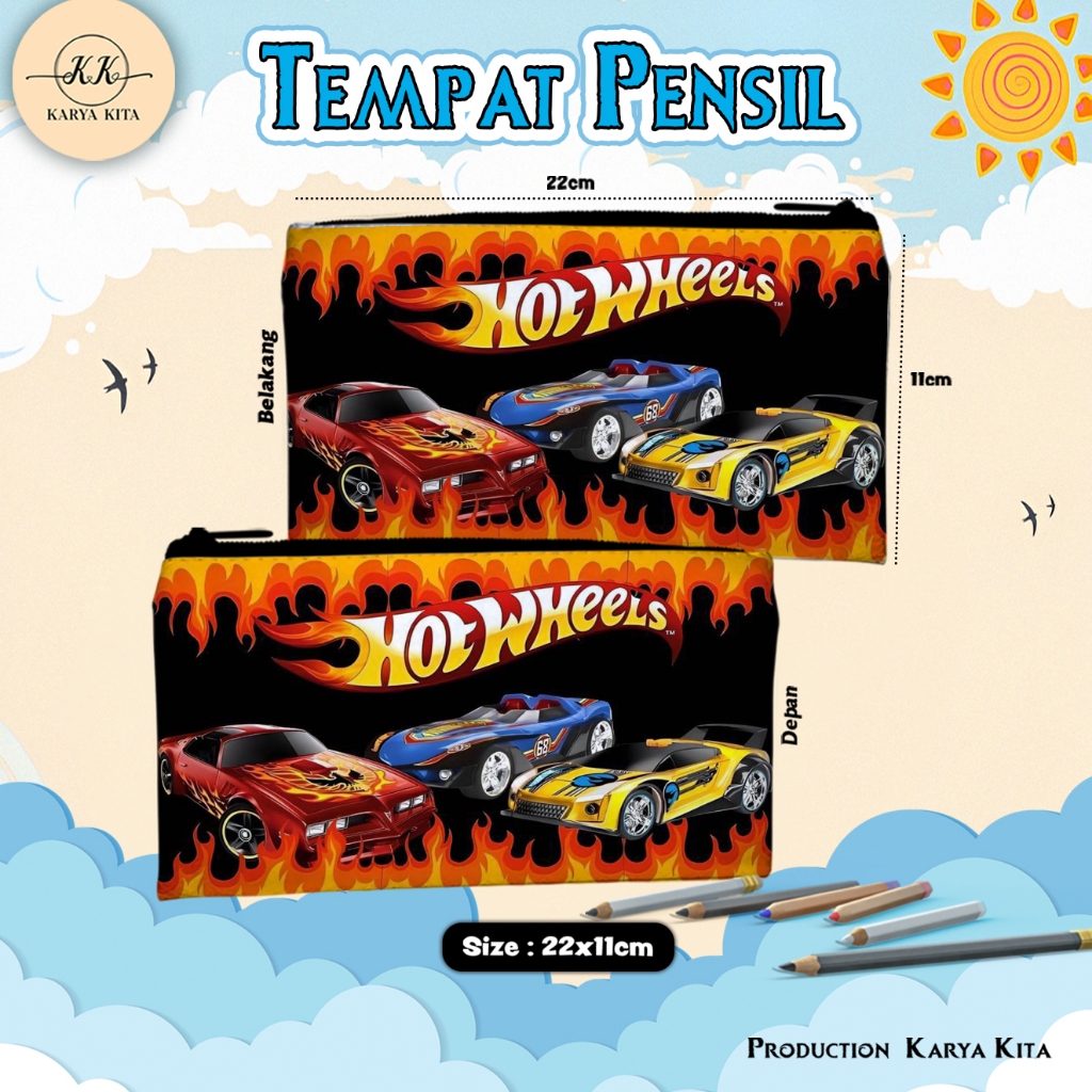 

Tempat Pensil Karakter Anime Anak Laki laki Hot Wheels Kode 01