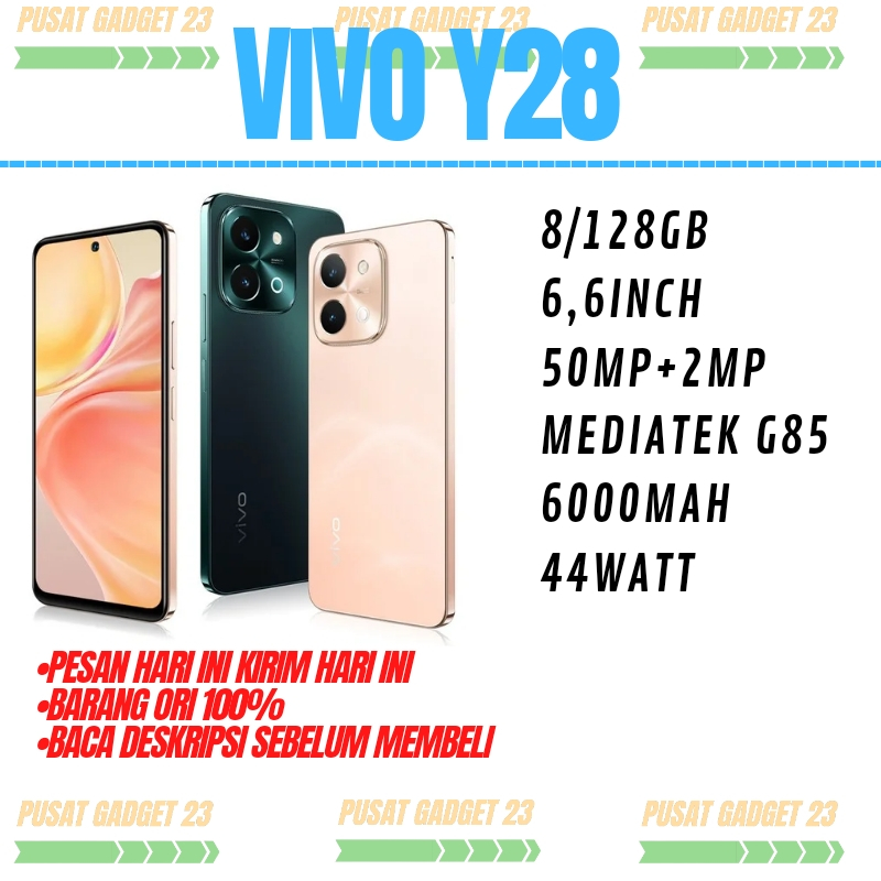 VIVO Y28 RAM 8/128 GARANSI RESMI