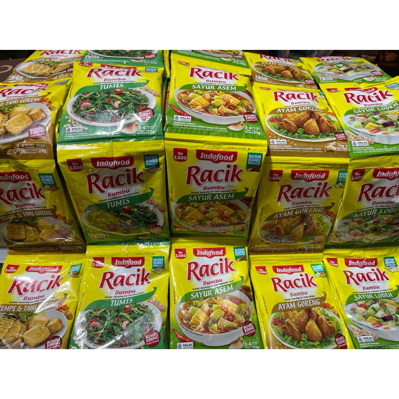 

BUMBU RACIK INDOFOOD RENCENG ( ISI 10 SACHET )