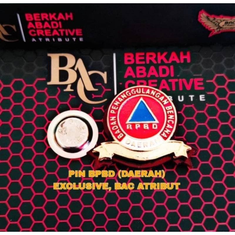Atribut BPBD/Pin Lencana BPBD