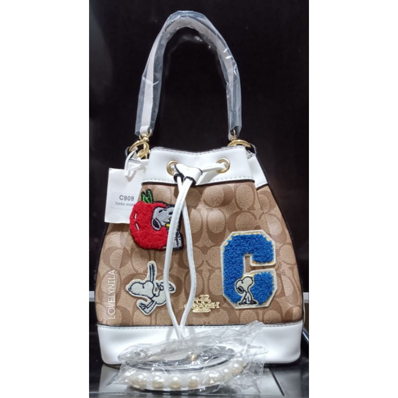Tas serut wanita COC (Coach) Tas cantik modern Tas slempang wanita