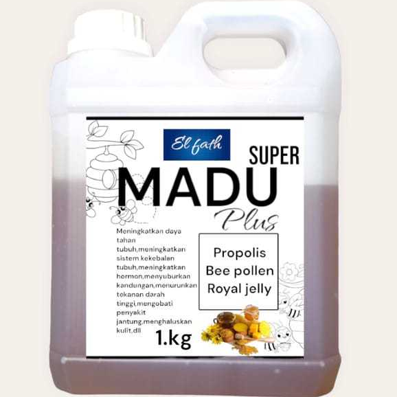 

Madu Super Madu murni beefollen royal jelly propolis 1000gr langsung dari peternak 100% madu murni