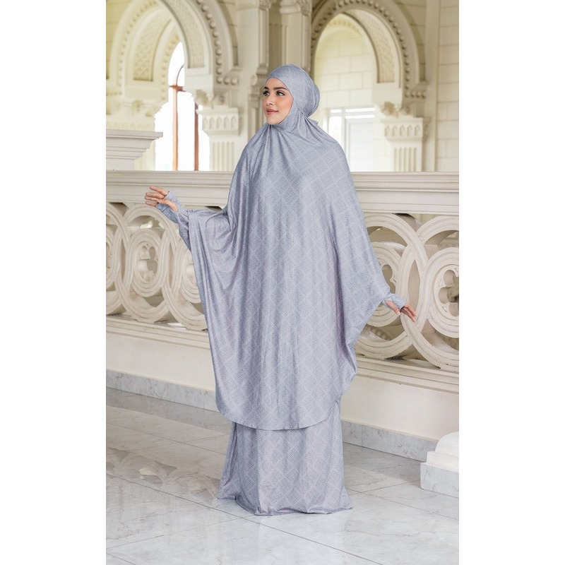 Buttonscarves - Lacorde Prayer Robe - Iris / Mukena