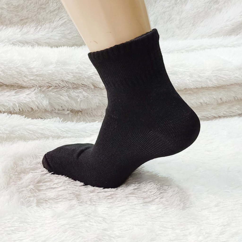 6pasang kaos kaki pendek/kaos kaki pendek pria/kaos kaki pendek pria hitam polos