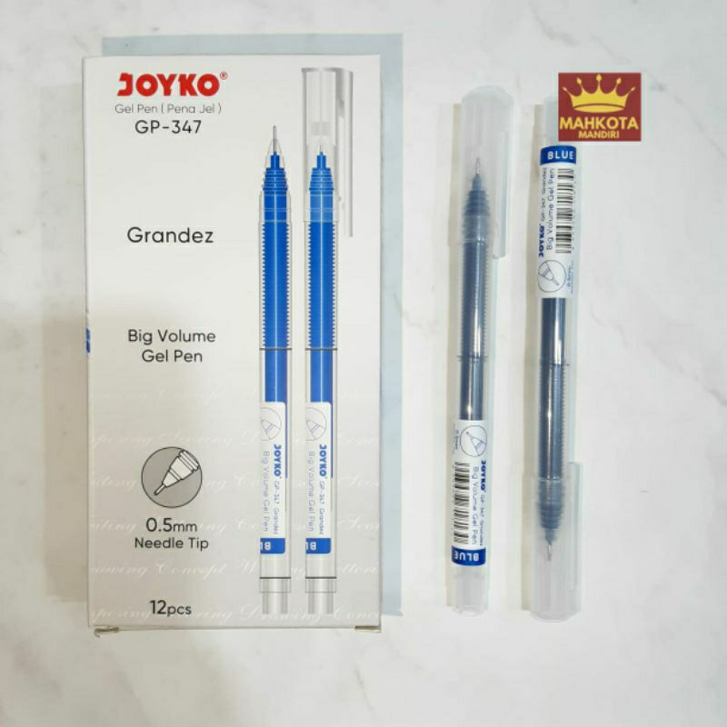 

Joyko Gel Pen / Pulpen Pena Gel Joyko GP-347 Grandez Big Volume 0.5 mm( 12 pcs)