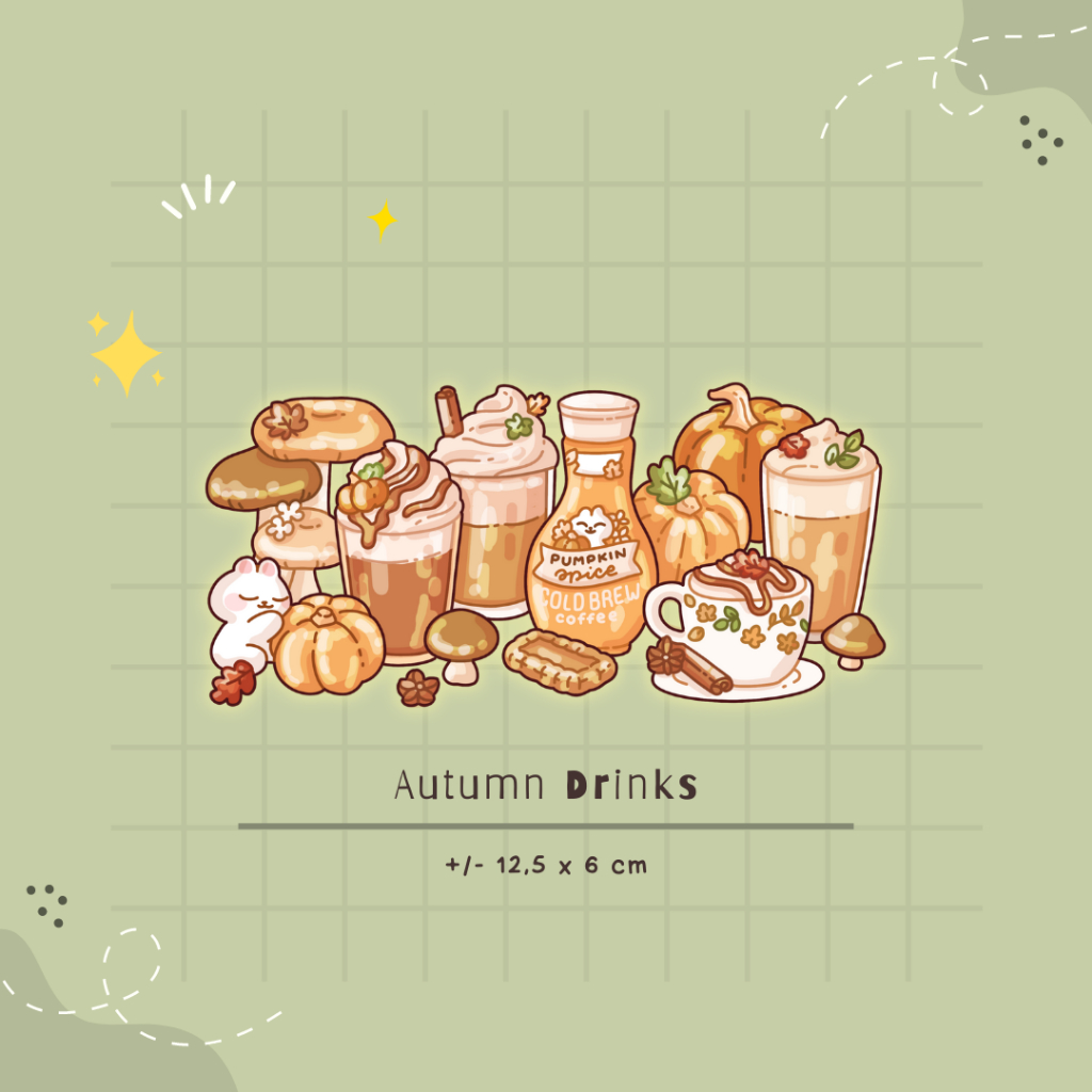 

Autumn Drinks Sticker Aesthetic
