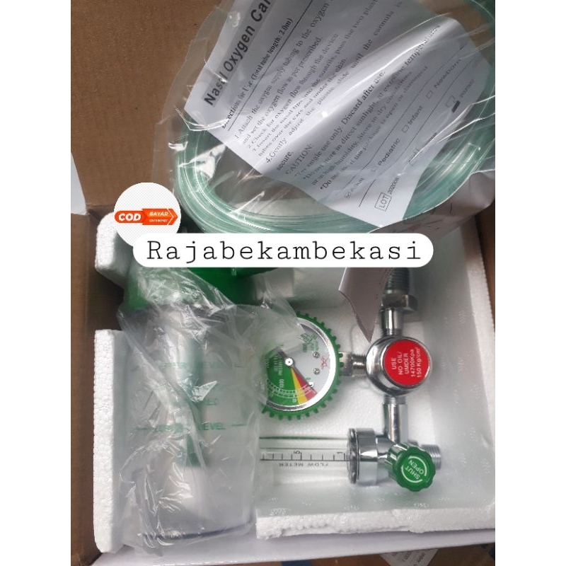 Regulator Oksigen Medis Lengkap Cocok Semua Tabung
