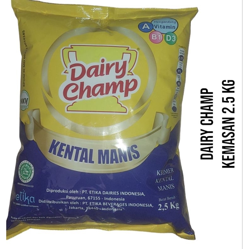 

Susu Kental Manis Dairy Champ 2.5 Kg